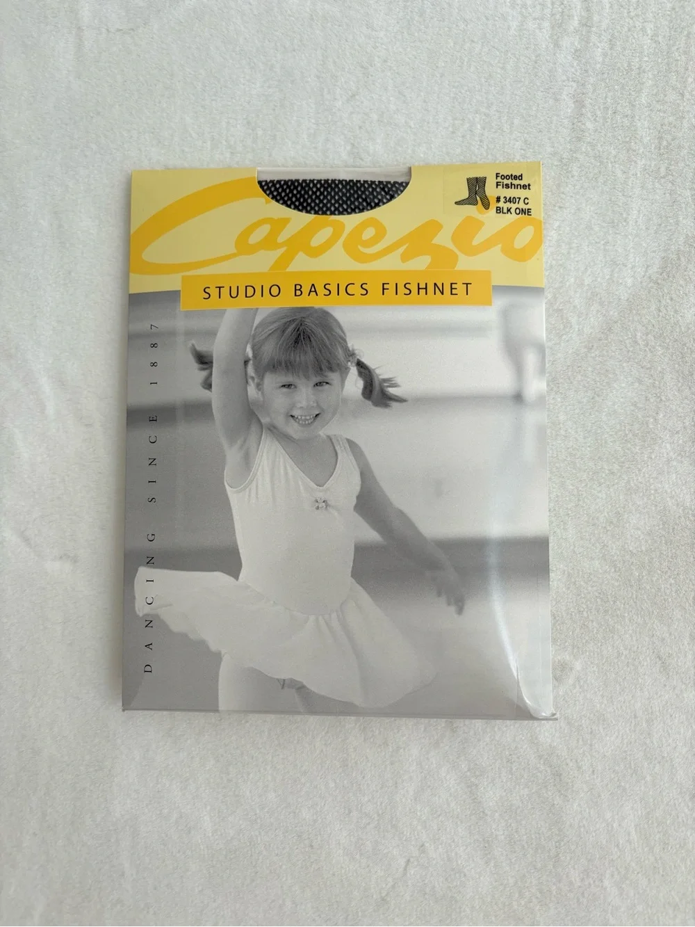 Capezio Black Fishnet Tights for Girls - Studio Basics